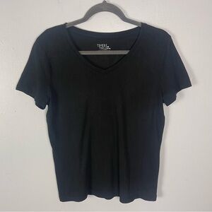 Black V-Neck Shirt